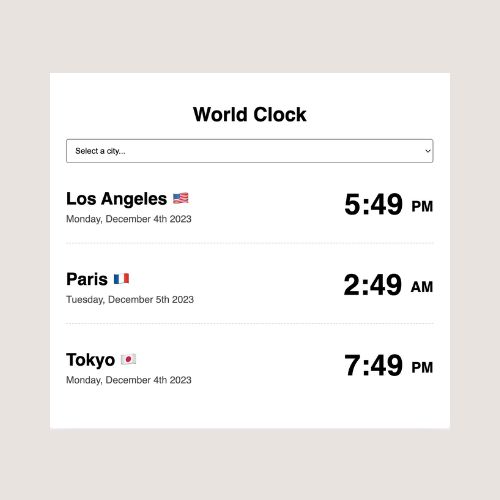 World Clock